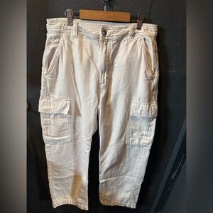 Cotton On Cream Cargo Pants with Relaxed Fit